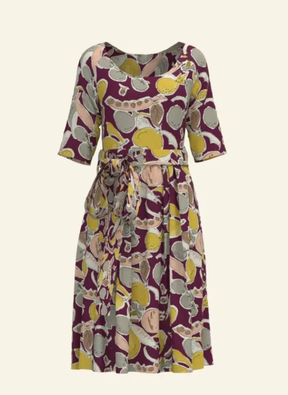 Outlet Elsie Dress - Plum Homegrown Women Dresses | Tea Towels