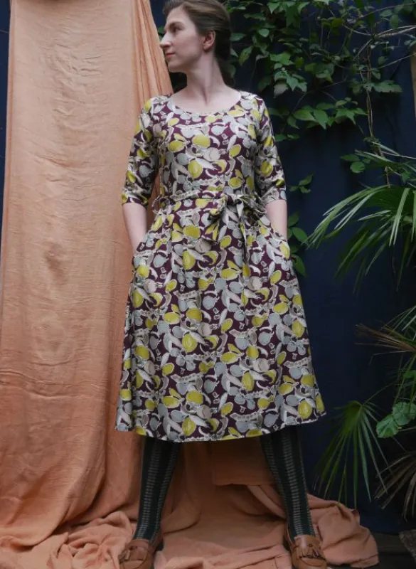 Outlet Elsie Dress - Plum Homegrown Women Dresses | Tea Towels