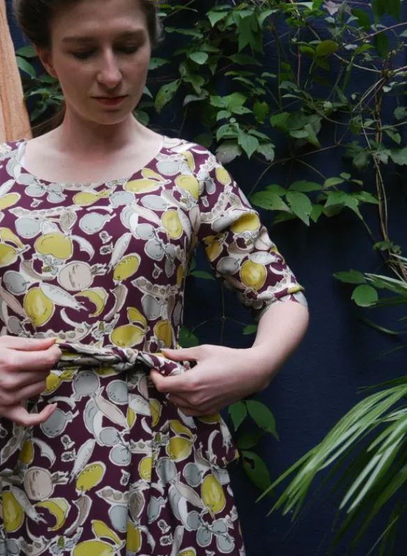 Outlet Elsie Dress - Plum Homegrown Women Dresses | Tea Towels