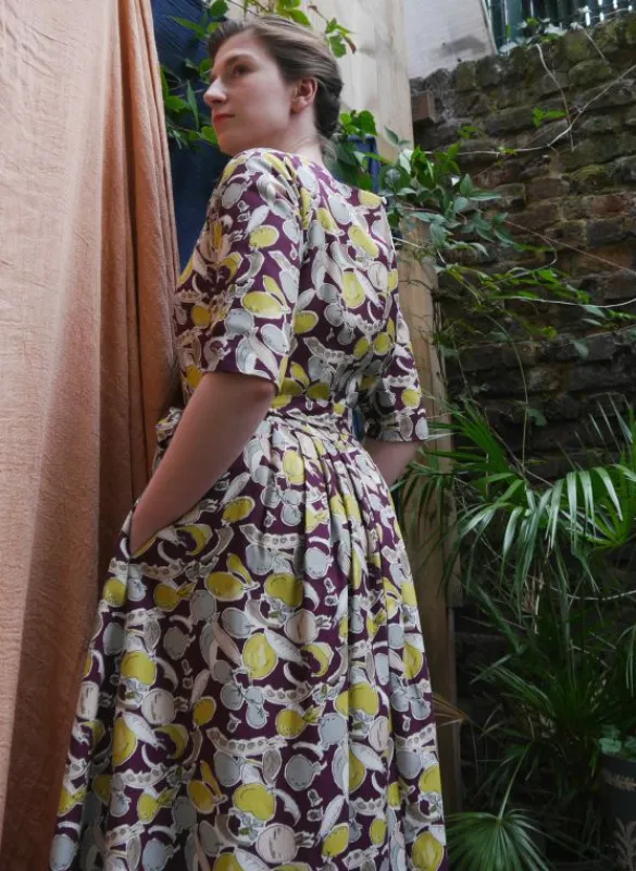 Outlet Elsie Dress - Plum Homegrown Women Dresses | Tea Towels