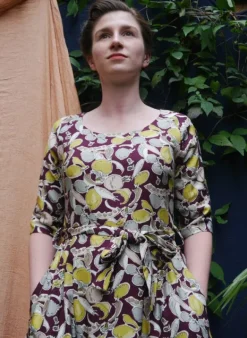 Outlet Elsie Dress - Plum Homegrown Women Dresses | Tea Towels