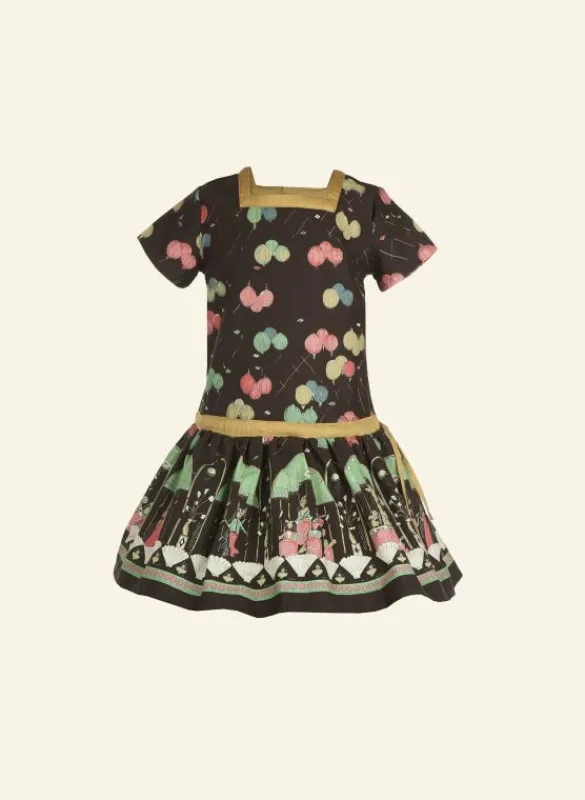 Sale Emily Children's Dress - Black Ballroom Tea Towels