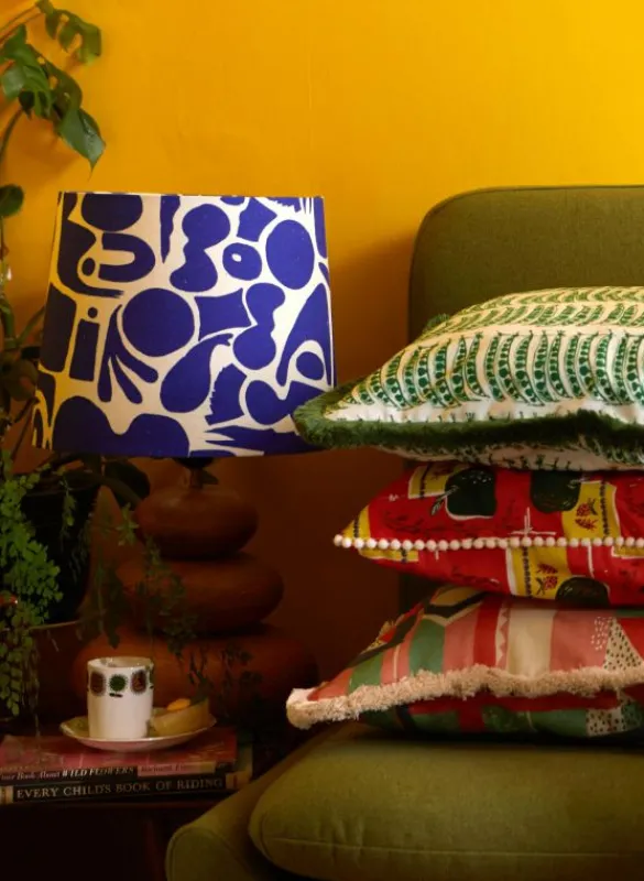 New Empire Lampshade - Blue Cave Tea Towels | Lampshades