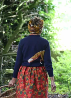 Discount Esther Long - Navy Fox Jumper Women Knitwear | Tea Towels