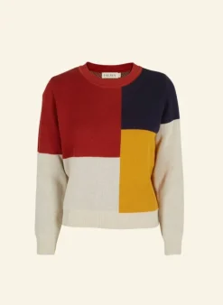 Best Sale Esther Long - Red Bauhaus Jumper Women Knitwear | Tea Towels
