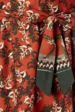 New Evelyn Dress - Rust Cabaret Women Dresses | Tea Towels
