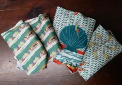 Cheap Fabric Bundle - Lido/Beach huts Women Made From Leftover Fabric | Tea Towels