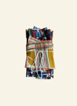 Best Fabric Bundle - Navy Thermos Women Made From Leftover Fabric | Tea Towels