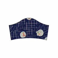 Best Face Mask - Navy Circus Parade | Cotton/Linen blend Tea Towels