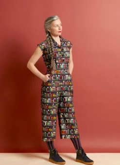 Sale Francesca - Navy Thermos Flask Jumpsuit Women Jumpsuits & Dungarees | Tea Towels