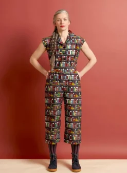 Sale Francesca - Navy Thermos Flask Jumpsuit Women Jumpsuits & Dungarees | Tea Towels