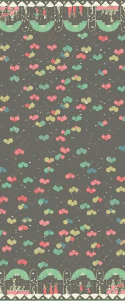 Hot Grey Ballroom Fabric - Organic Cotton Twill Tea Towels | Fabric By The Metre