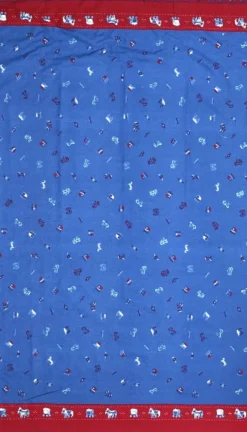 Sale Gypsy Caravan Blue Fabric - Cotton Tea Towels | Fabric By The Metre