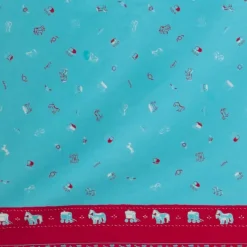 Cheap Gypsy Caravan Turquoise Fabric - Cotton Tea Towels | Fabric By The Metre