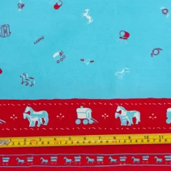 Cheap Gypsy Caravan Turquoise Fabric - Cotton Tea Towels | Fabric By The Metre