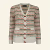 Clearance Heritage - Popcorn Cream Cardigan Women Knitwear | Wool Knitwear