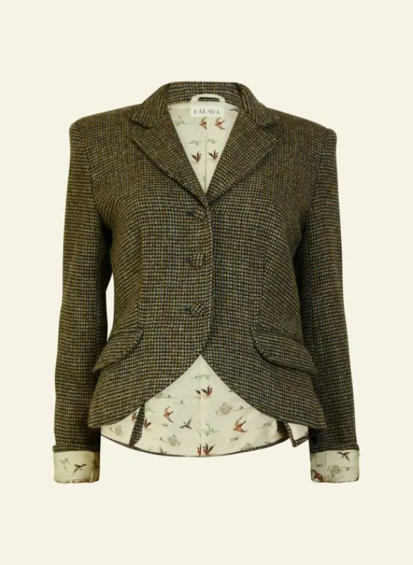 Sale Heritage Riding Jacket - Hazel with Cream Duck Lining Women Coats & Jackets | Tweed Jackets