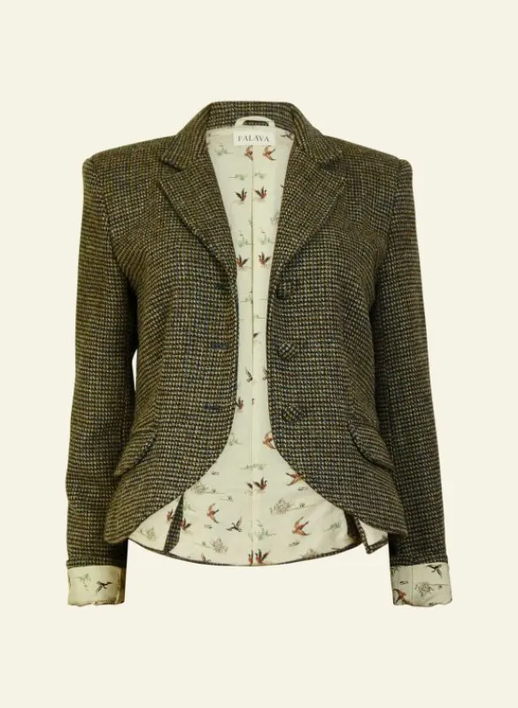 Sale Heritage Riding Jacket - Hazel with Cream Duck Lining Women Coats & Jackets | Tweed Jackets