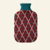 Flash Sale Hot Water Bottle Cover - Teal Lattice Women Knitted Accessories | Tea Towels