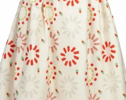 Outlet Ice Cream Fabric - Organic Cotton Sateen Tea Towels | Fabric By The Metre