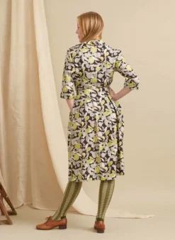 Cheap Ida - Blackcurrant Homegrown Dress Women Dresses | Tea Towels