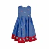 Hot Katie Pinafore Dress - Gypsy Caravan Royal Blue Kids Children's Archive Dresses | Tea Towels
