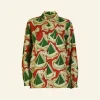 Online Kit - Long Sleeve - Burgundy Sailing Boats Shirt Women Tops & Blouses | Shirts