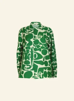 Online Kit Shirt - Green Cave - Long Sleeve Women Tops & Blouses | Shirts