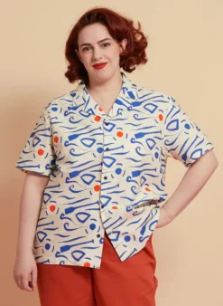 Shop Kit Shirt - Ivory Paddle Women Tops & Blouses | Shirts