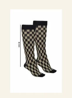 Shop Knee High Socks - Navy Feather Women Socks | Socks