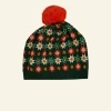 Best Sale Knitted Hat - Green Patchwork Women Knitted Accessories | Tea Towels