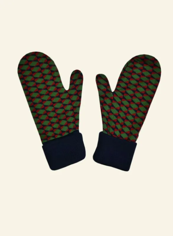Best Knitted Mittens - Navy Harman Women Knitted Accessories | Tea Towels