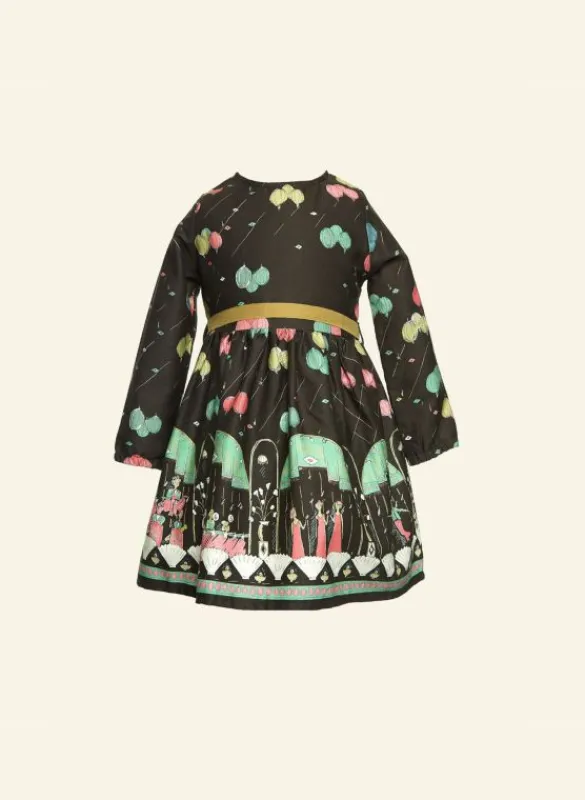 Fashion Margaret - Black Ballroom Children's Dress Tea Towels