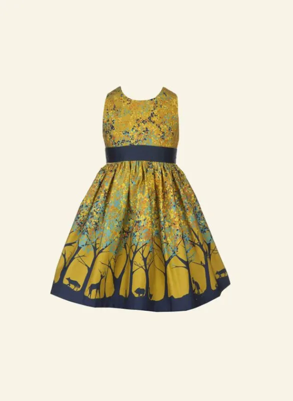 Flash Sale Martha Baby / Toddler Dress - Mustard Forest Kids Children's Dresses | Baby