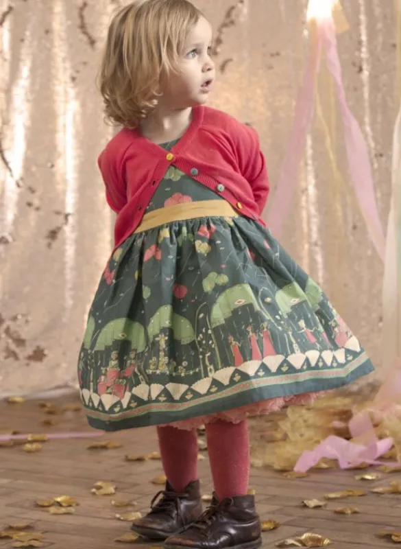 Fashion Martha Children's Dress - Teal Ballroom Kids Children's Dresses