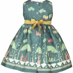 Fashion Martha Children's Dress - Teal Ballroom Kids Children's Dresses