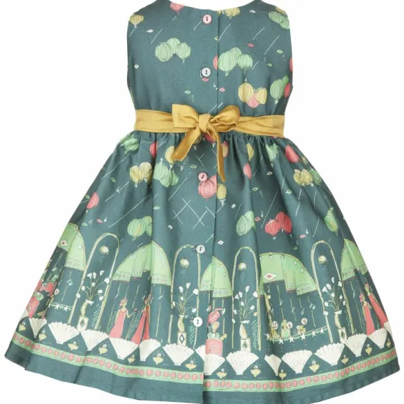 Fashion Martha Children's Dress - Teal Ballroom Kids Children's Dresses
