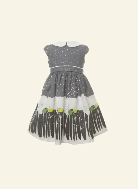 Best Sale Millie - Grey Snowstorm Kids Children's Dresses | Baby