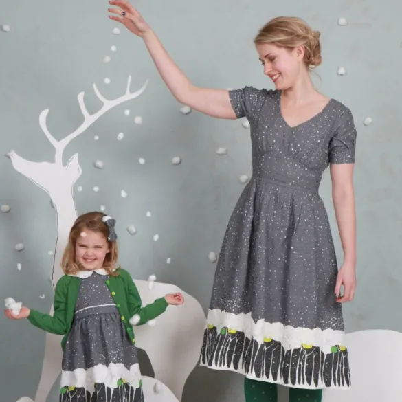 Best Sale Millie - Grey Snowstorm Kids Children's Dresses | Baby