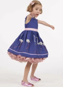 Clearance Millie Children's Dress - Blue Flamingo Kids Children's Dresses