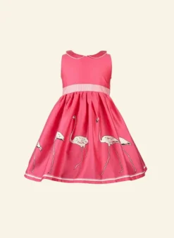Discount Millie Children's Dress - Raspberry Large Flamingo Kids Children's Dresses