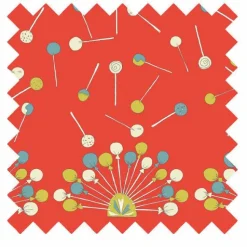 Store Orange Lollipop Fabric - Cotton Fabric By The Metre