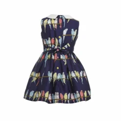 New Penny Children's Dress - Navy Budgies Kids Children's Dresses