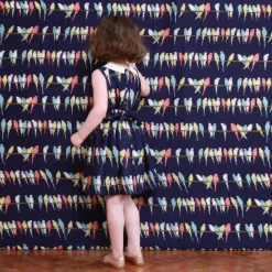 New Penny Children's Dress - Navy Budgies Kids Children's Dresses