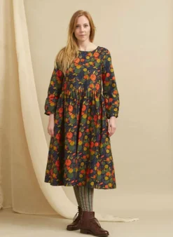 Fashion Philippa - Navy Apple Orchard Dress Women Dresses