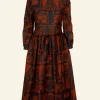 Outlet Philippa - Red/Navy Greenhouse Dress Women Dresses