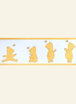 Fashion Poppy - Wallpaper Border - 10m - Yellow Bear Kids Children's Homeware