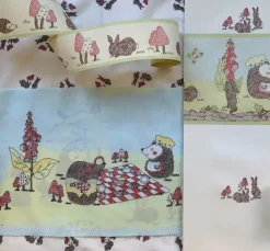 Outlet Poppy - Wallpaper Border - 10m - Small Mole and Hedgehog Kids Children's Homeware