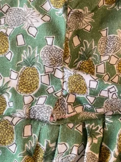 Flash Sale PRE LOVED - Iris Pinafore Dress - Pinapple print Women Dresses