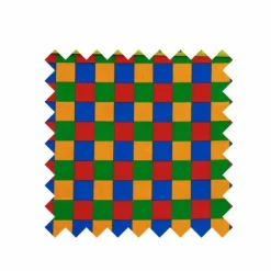 Best Primary check print Fabric - Cotton Fabric By The Metre | Vintage Children's Fabric